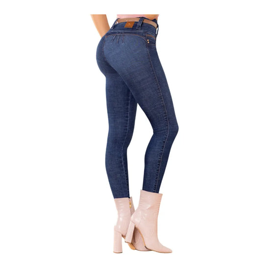 Jean PushUP Colombiano Azul Medio R1698