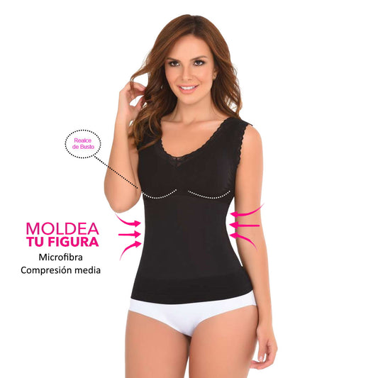 Polera Modeladora control abdomen y realce F1-647