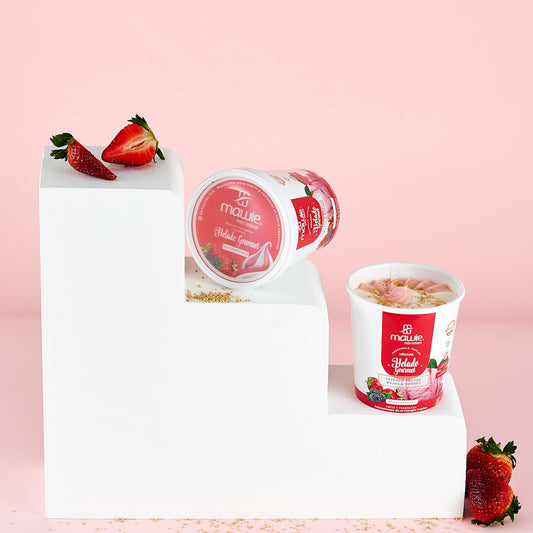 Mascarilla Mawie Helado Frutos Rojos para cabello dañado y reseco