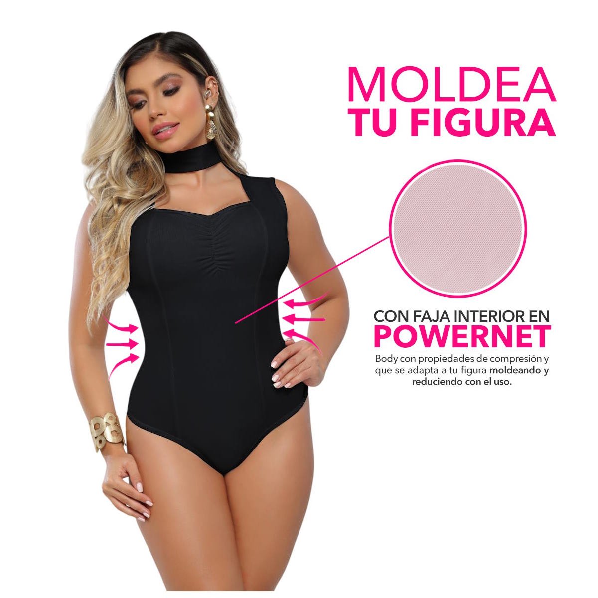 Body con faja interna invisible 9132 - R3 - bellezaexpresslatina
