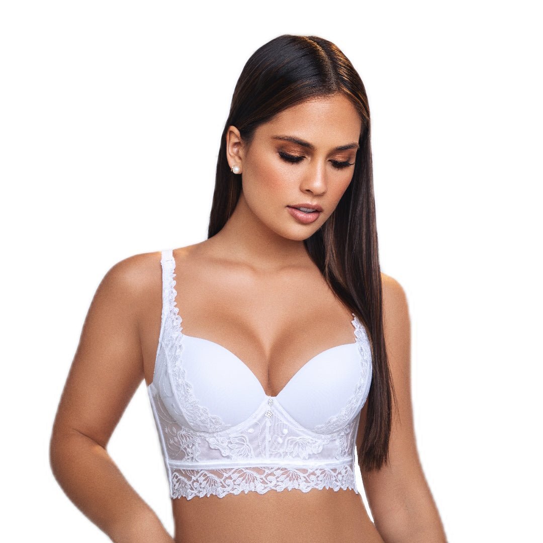 Sostén en bordado, espalda en microfibra I1 - 955 - bellezaexpresslatina