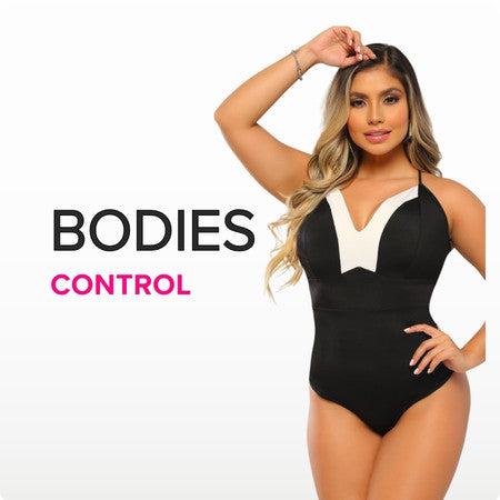 Sección de Bodies de Control y Modeladores: Soluciones invisibles para estilizar la figura en Belleza Express Latina.