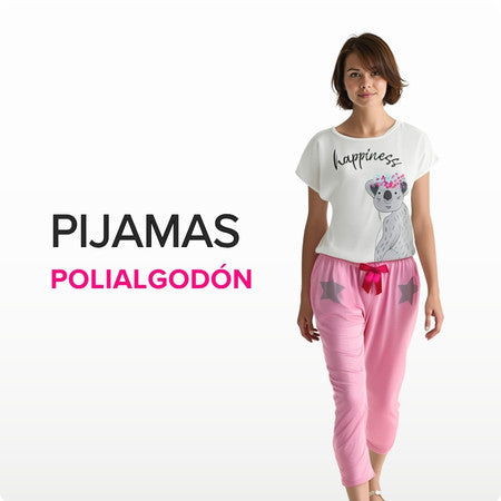 Colección de Pijamas de Polialgodón para Mujer: Diseños cómodos, frescos y juveniles de Belleza Express Latina.