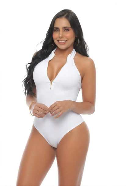 Body con faja abdominal invisible en powernet. 9024-R3