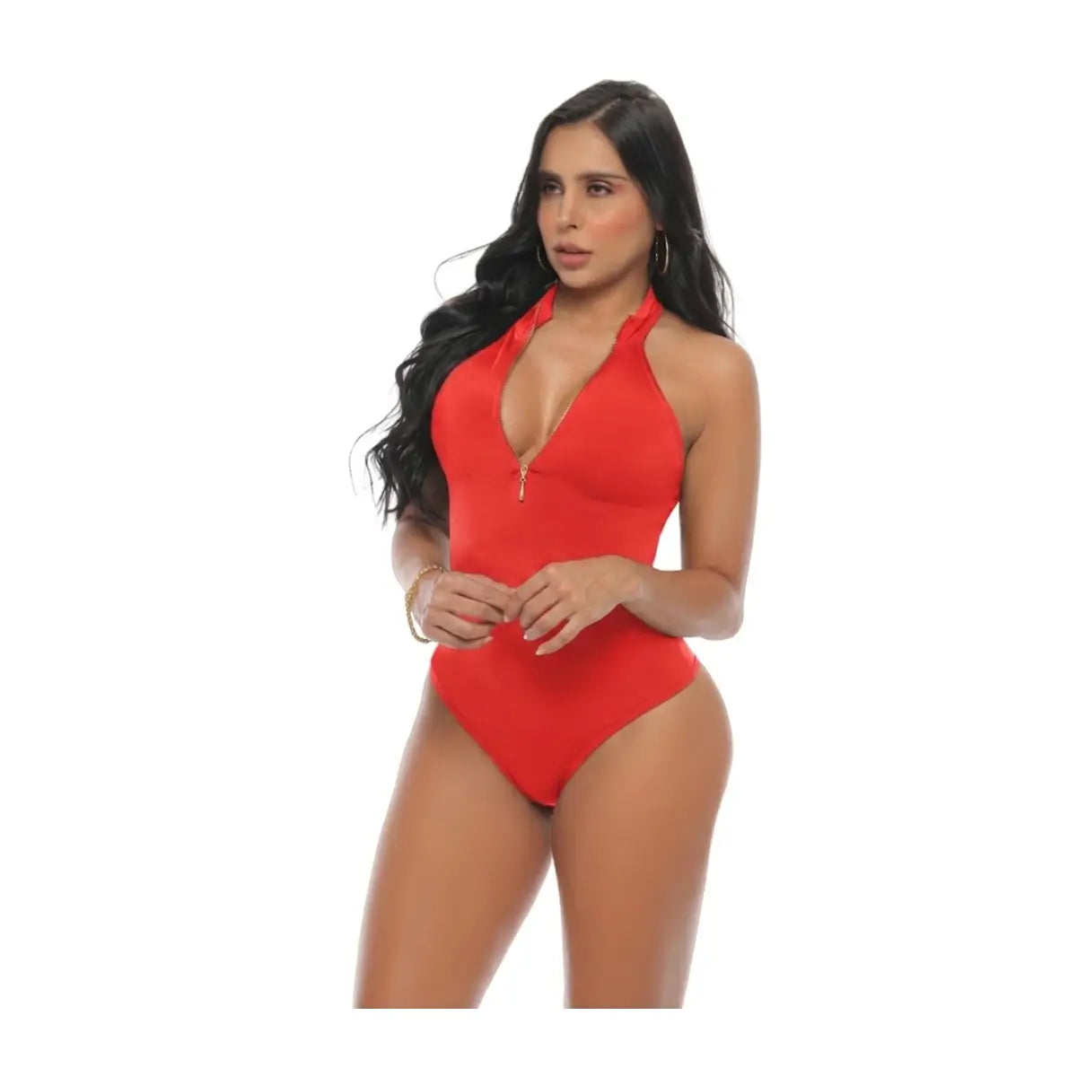 Body con faja abdominal invisible en powernet. 9024-R3