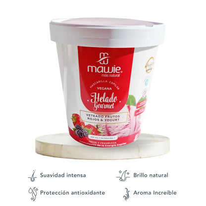 Mascarilla capilar vegana Mawie Frutos Rojos reparación y suavidad 430ml