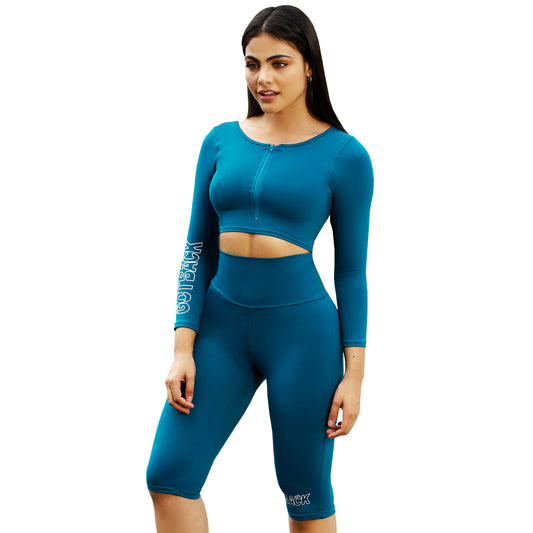 Set colombiano deportivo de dos piezas manga larga  R1-12117