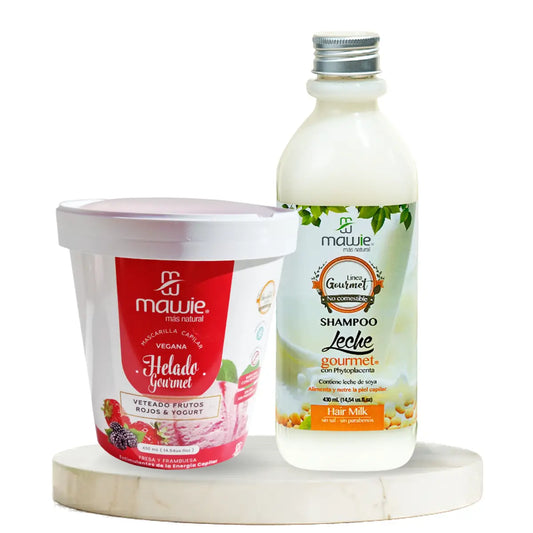 Pack NEOBEL Ritual Protección Color con Shampoo de Leche y mascarilla antioxidante de Frutos Rojos   Mawie Capilar