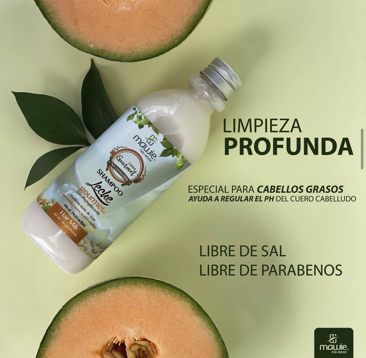 Shampoo Leche Mawie - Limpieza Profunda y Equilibrio del Cuero Cabelludo